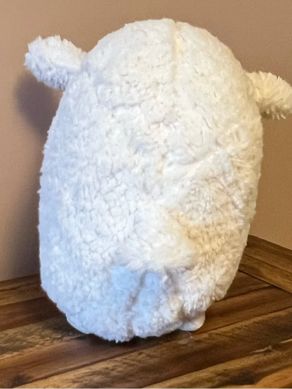 Pottery Barn Cream Plush Sherpa Sheep Pillow